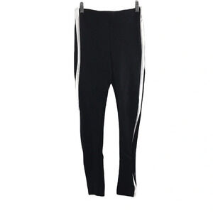 Zara Trafaluc Black White Tuxedo Stripe‎ Skinny Pants Womens Small Ponte Knit